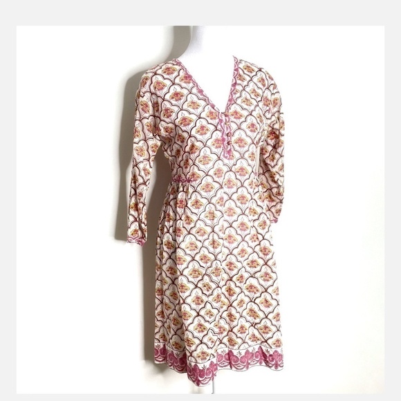 Roller Rabbit Dresses & Skirts - Roller Rabbit Cotton Dress Long Sleeve Relaxed Baby Doll Fit Button Bodice XXS